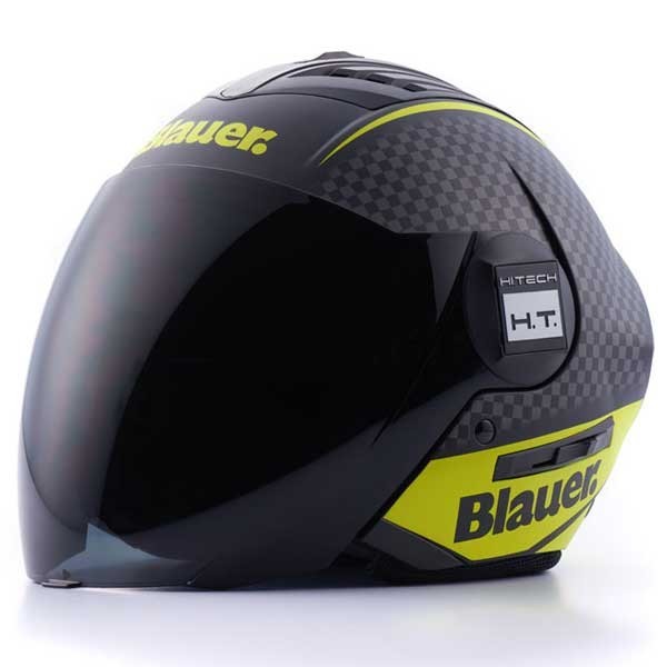 Blauer HT Real Graphic B jet helmet black yellow