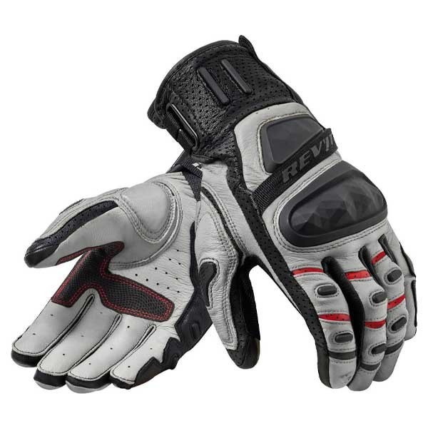 Revit Cayenne 2 summer motorcycle gloves silver black