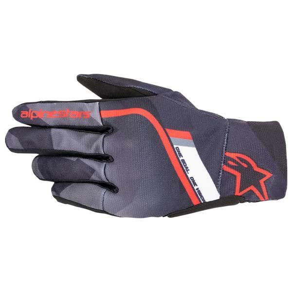 Alpinestars Reef Gloves Black Camo Red