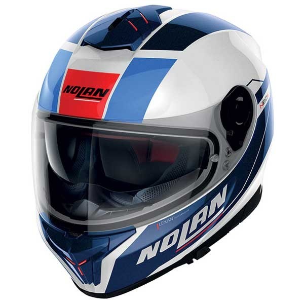 Nolan N80-8 Mandrake N-Com helm weiss blau