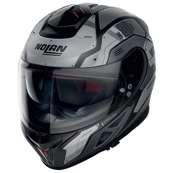 Nolan N80-8 Starscream N-Com helm schwarz grau