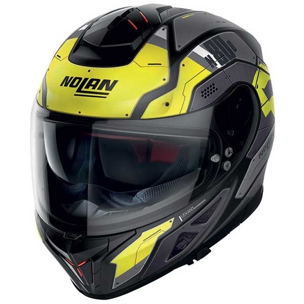 Nolan N80-8 Starscream N-Com helm schwarz gelb