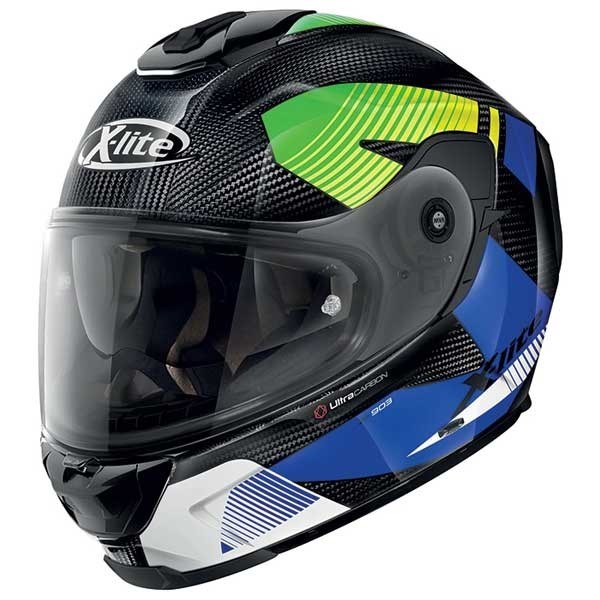 X-Lite X-903 Ultra Carbon Archer N-Com blau grun Helm