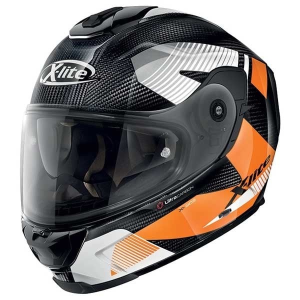 X-Lite X-903 Ultra Carbon Archer N-Com orange helmet
