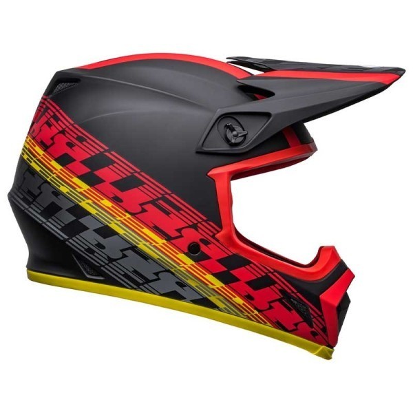 Casco Bell MX-9 Mips Offset nero rosso