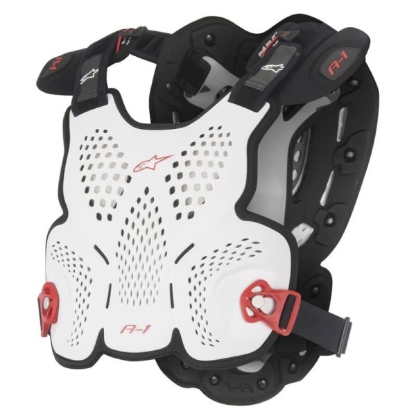 Alpinestars A-1 white motocross chest roost protective