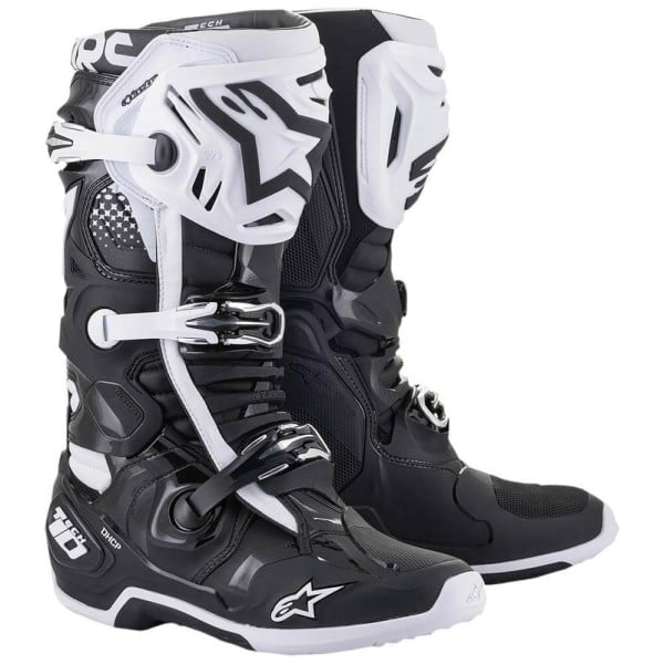 Alpinestars Tech 10 black white motocross boots