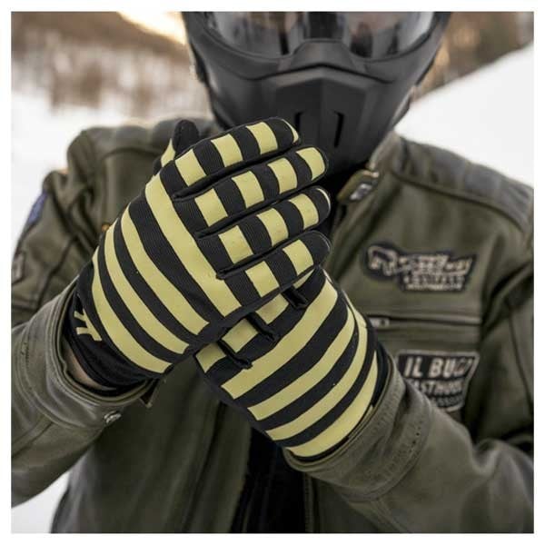 Holy Freedom St. Quentin green motorcycle gloves