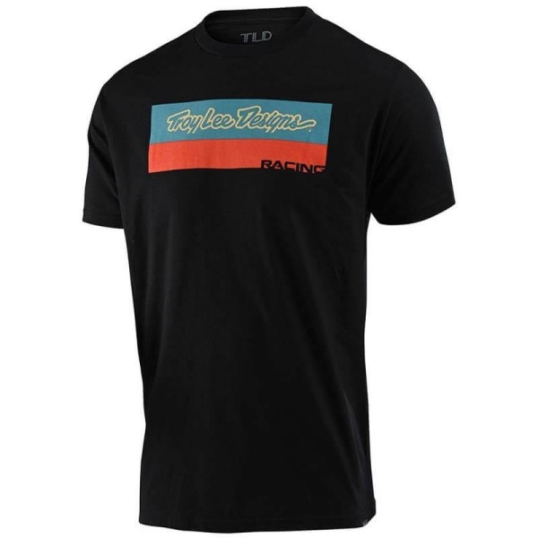 T-shirt Troy Lee Design Racing Block noir