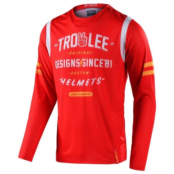Camiseta Troy Lee Designs GP Air Roll Out rojo
