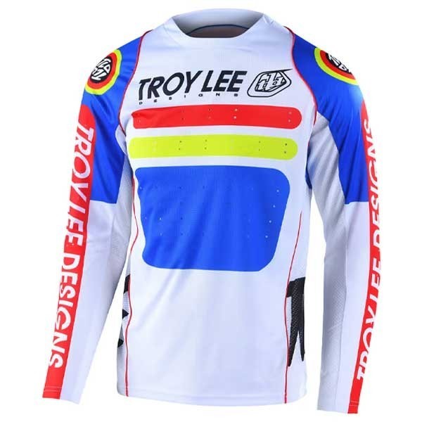 Camiseta Troy Lee Designs Sprint Drop In blanco