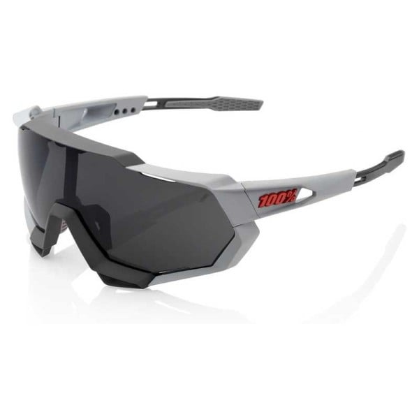 100% Speedtrap Soft Tact Stone Grey cycling eyewear