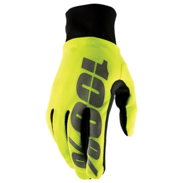 Motocross Gloves 100% Hydromatic Brisker Neon Yellow