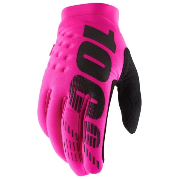 Motocross-Handschuhe 100% Brisker Neon Pink