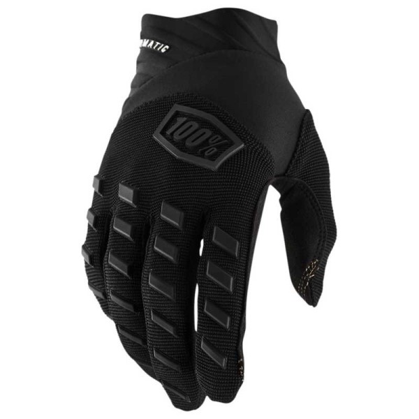 Motocross-Handschuhe 100% Airmatic schwarz anthrazit