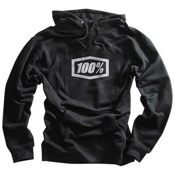 100% Essential black motocross sweatshirt