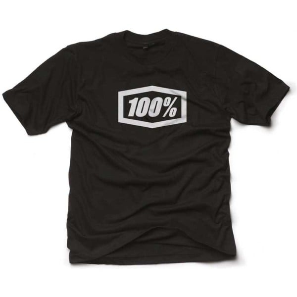 100% Essential black motocross t-shirt