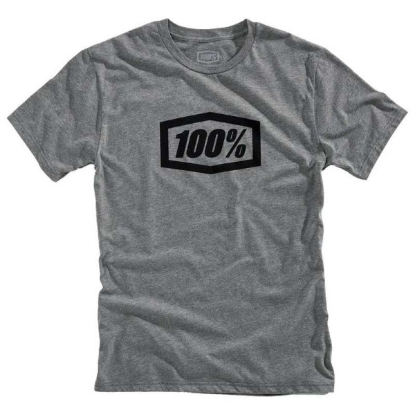 T-shirt motocross 100% Essential gunmetal