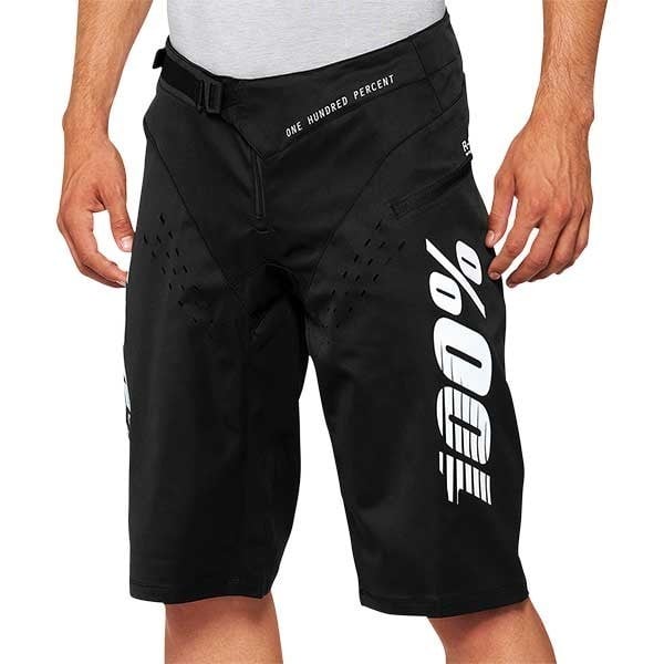 100% R-Core black MTB shorts