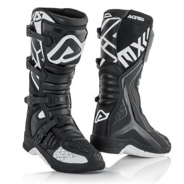 Motocross stiefel Acerbis X-Team black white
