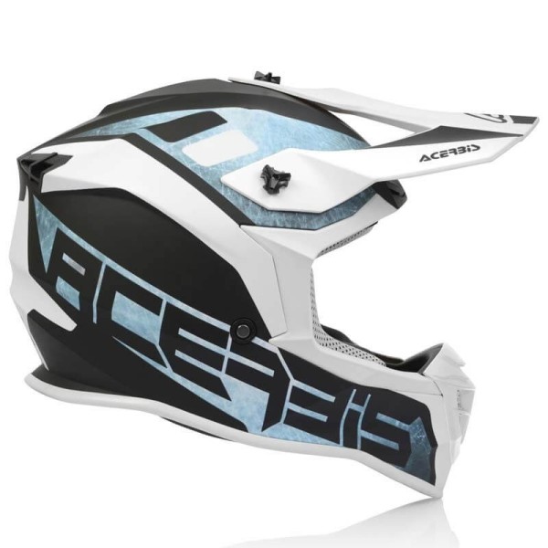 Acerbis Linear motocross helmet white blue