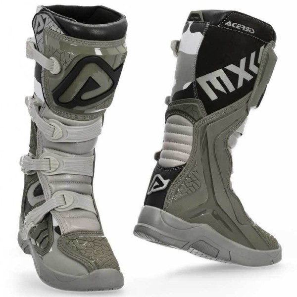Motocross boots Acerbis X-Team brown grey