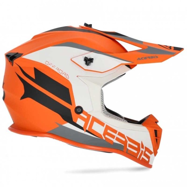 Acerbis Linear Motocrosshelm orange white
