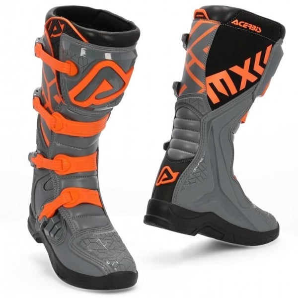 Motocross boots Acerbis X-Team grey orange