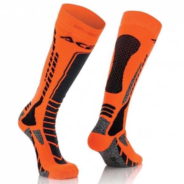 Acerbis MX Pro Motocross-Socken Schwarz Orange