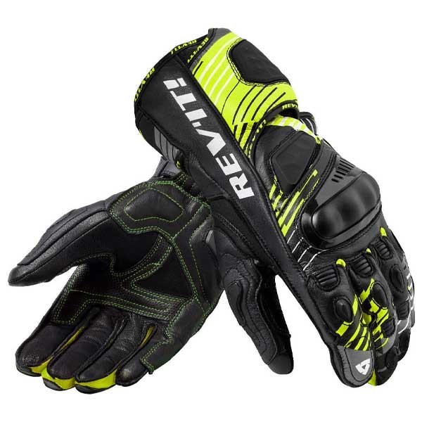 Revit Apex black yellow motorcycle gloves