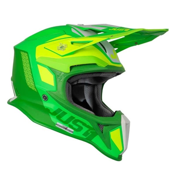 Casque Just1 J18 Mips Pulsar Fluo Lime Green