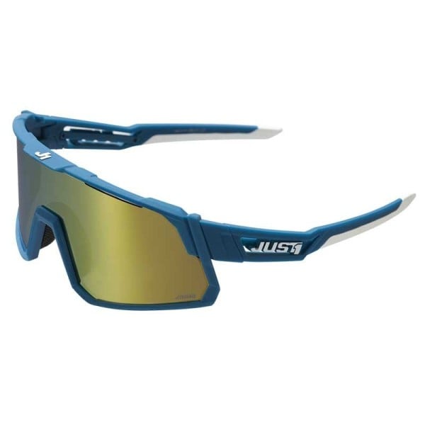 Just1 Sniper blue white cycling glasses