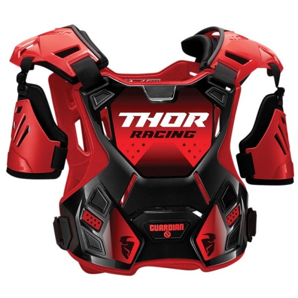 Chest Roost Protective Motocross THOR Guardian Black Red