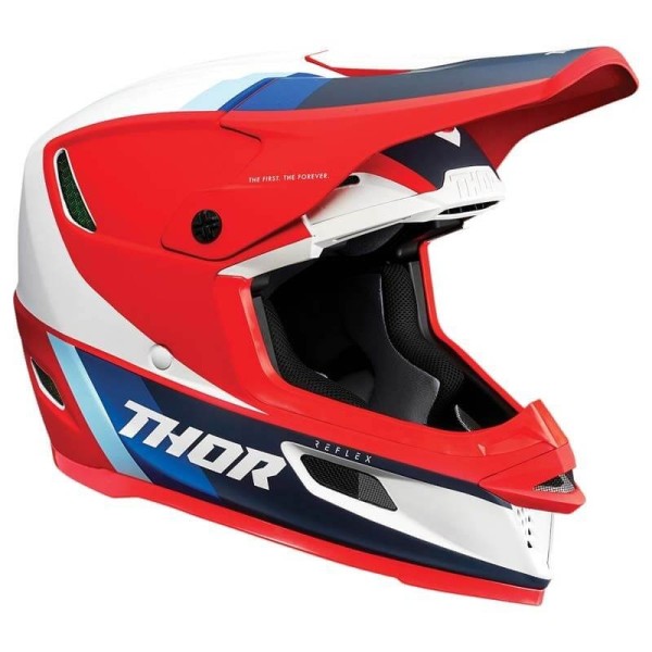 Motocross Helmet Thor Reflex Apex red white blue