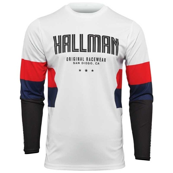 Thor Hallman Differ jersey Draft White Red Blue
