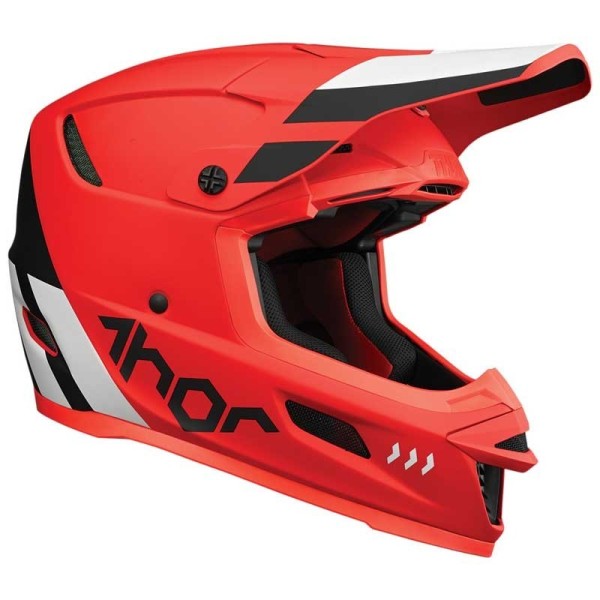 Motocross Helmet Thor Reflex Cube light red/black