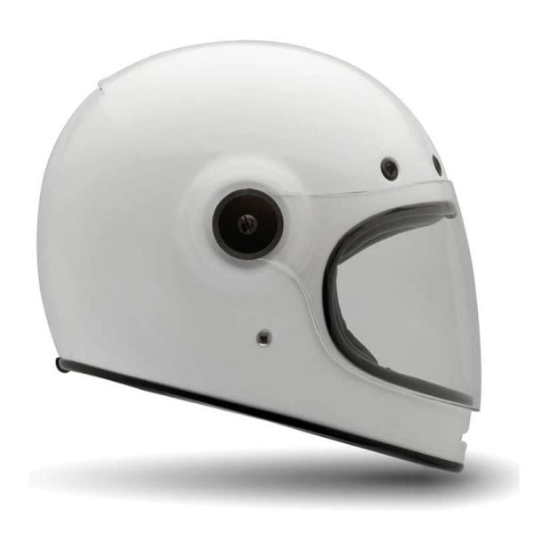 Motorrad Helm Vintage BELL HELMETS Bullitt Weiss
