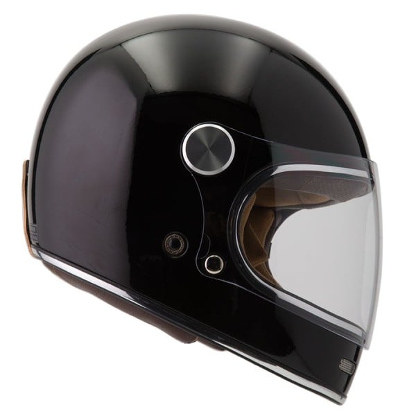 By City Roadster II Black Shinny vintage full face helmet