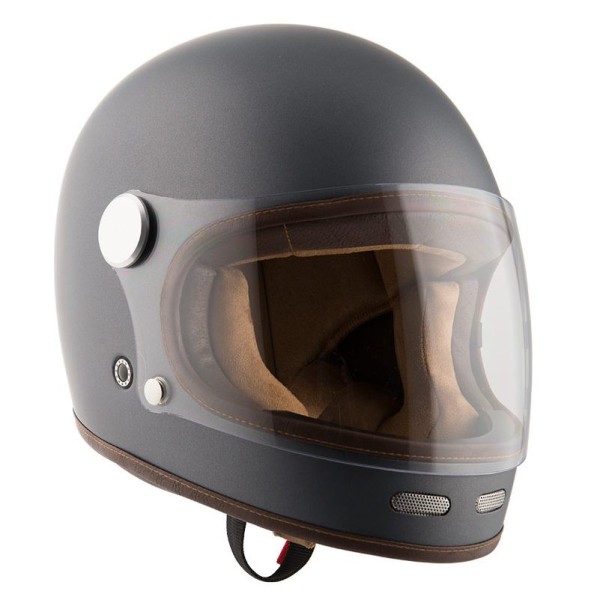 Casco integral vintage By City Roadster II gris mate