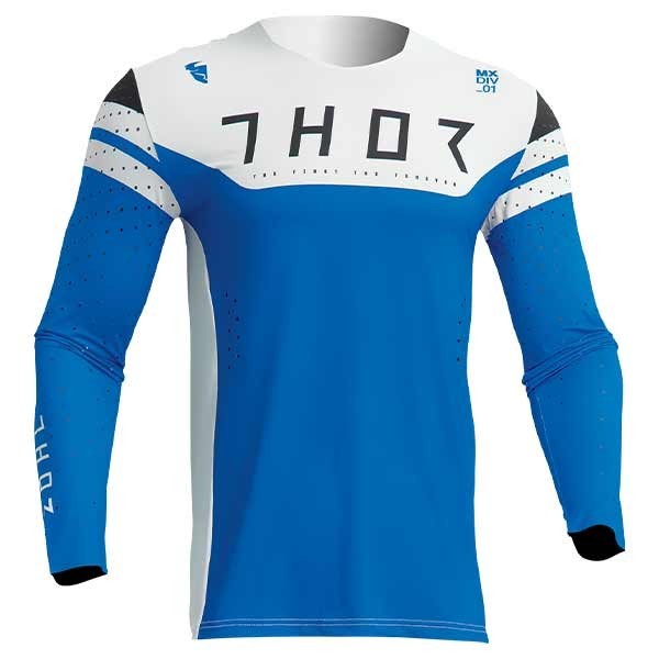 Maillot motocross Thor Prime Rival bleu blanc
