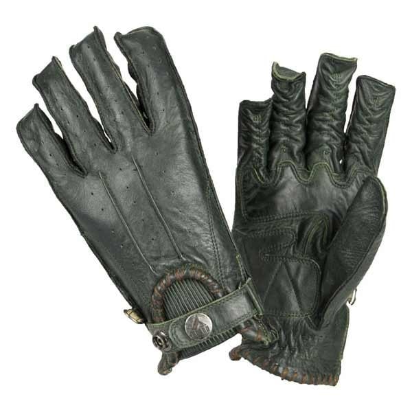 By City Second Skin cafe racer gloves green