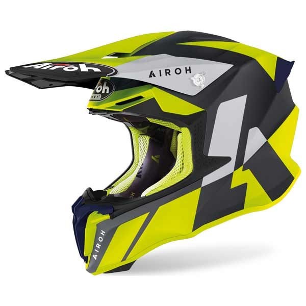 Airoh Twist 2.0 Lift Helm gelb blau