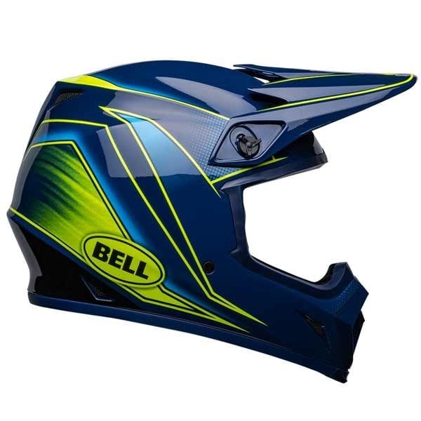 Casco moto Bell Helmets MX-9 Mips azul amarillo