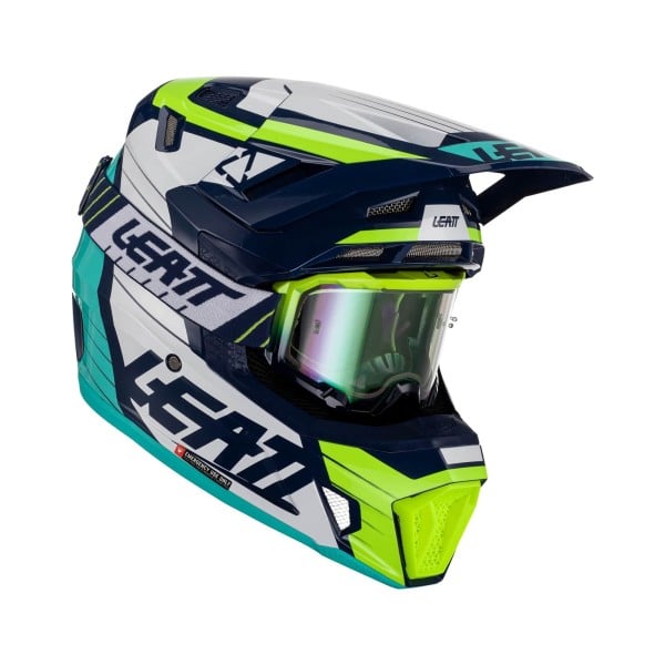 Leatt 7.5 V23 motocross helmet blue