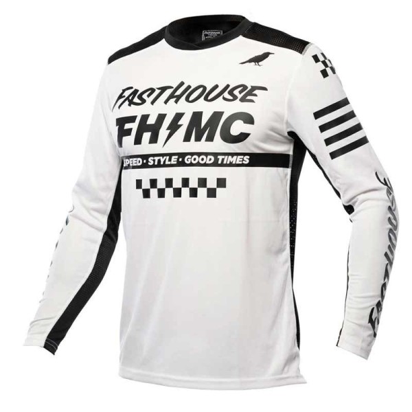 Camiseta motocross Fasthouse AC Elrod blanco