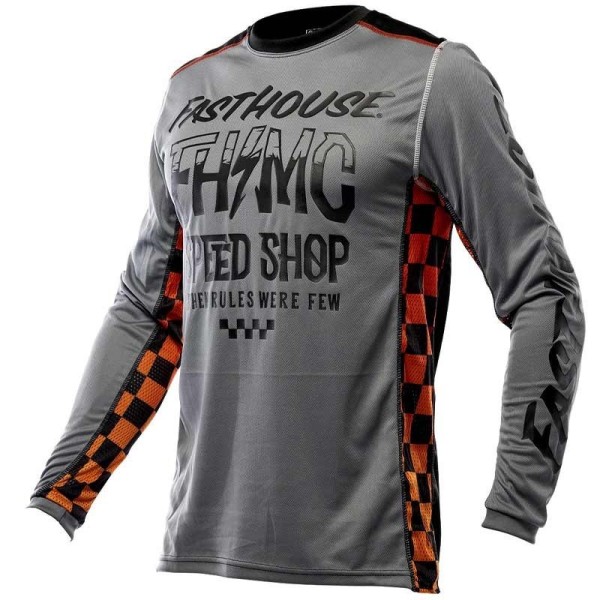 Fasthouse Grindhouse Brute Gray Black Trikot
