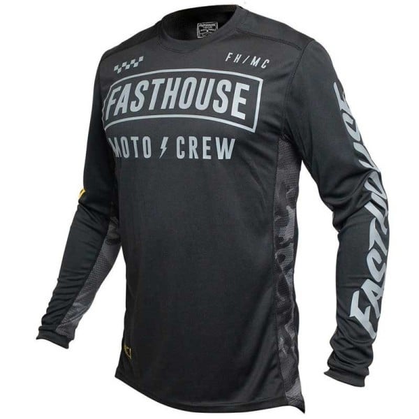 Camiseta motocross Fasthouse Strike black camo
