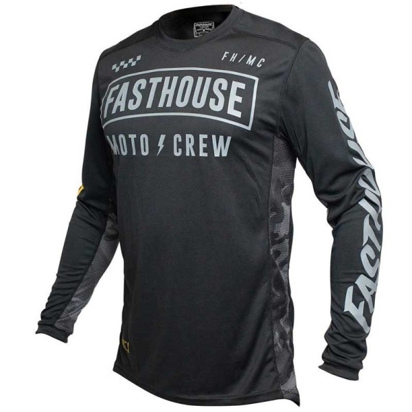 Fasthouse Strike black camo Motocross Trikot