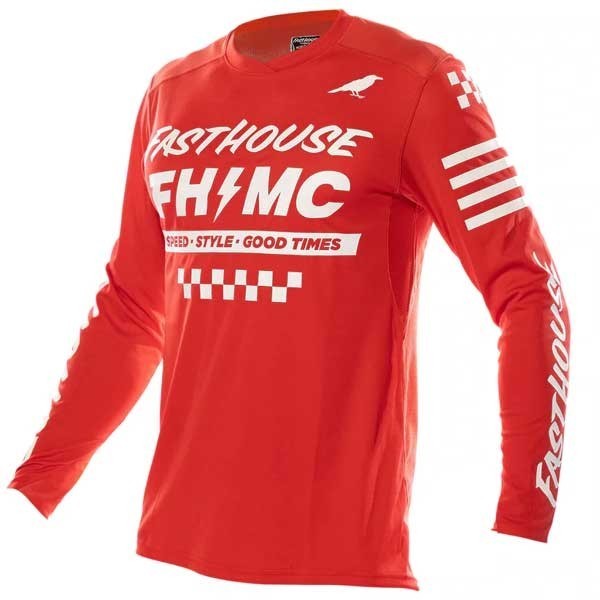 Fasthouse Elrod Motocross Trikot rot