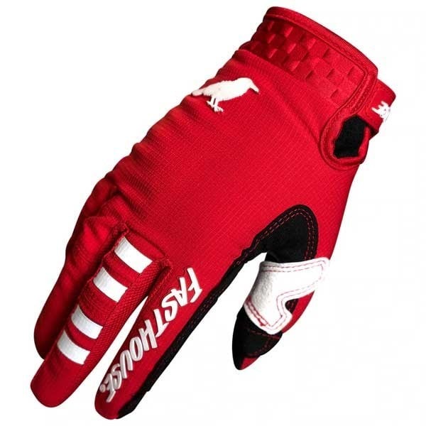 Fasthouse motocross gloves Elrod Air red